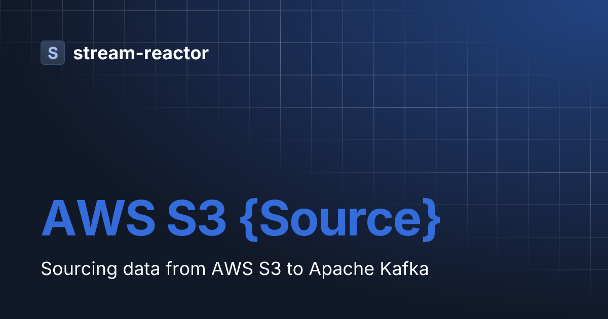 AWS S3 {Source} streamreactor